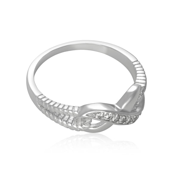 RZ-7157 Infinity Symbol CZ Ring