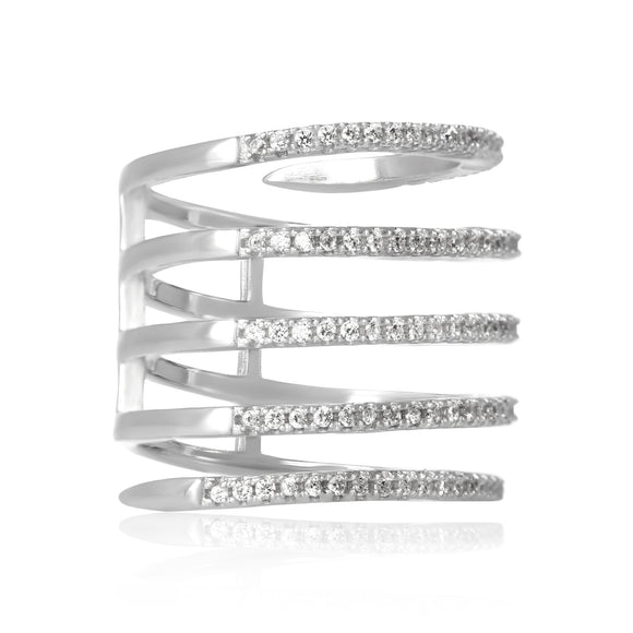 RZ-7172 Spiral Cubic Zirconia Ring