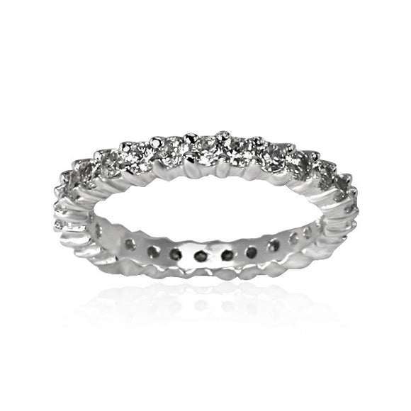 RZ-8114 Eternity Band CZ Ring | Teeda