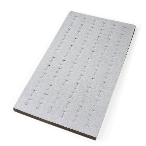 S-R-072-G Ring and Toe Ring Foam Pad Fits 72 Rings - Gray | Teeda