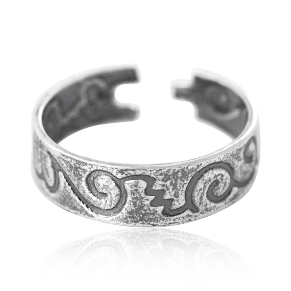 TR-1170 Squiggle Toe Ring | Teeda
