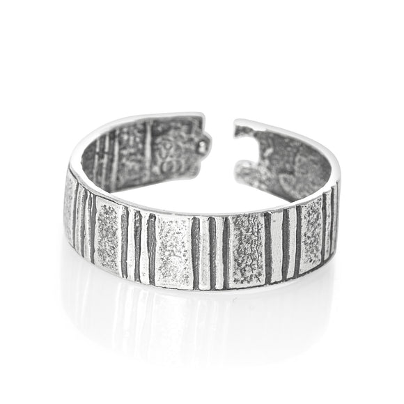 TR-1220 Stripes Toe Ring | Teeda
