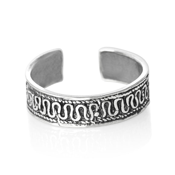TR-1250 Wave Toe Ring | Teeda