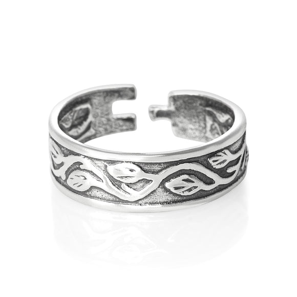 TR-1260 Vine Toe Ring | Teeda