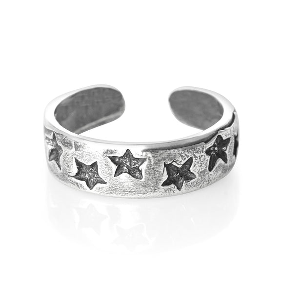 TR-1360 Stars Toe Ring | Teeda