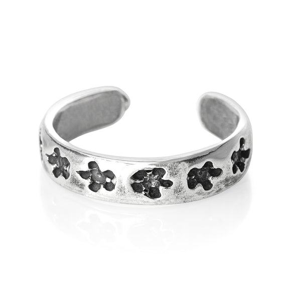TR-1380 Stars Toe Ring | Teeda