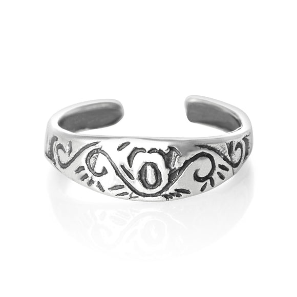TR-1430 Sketch Toe Ring | Teeda
