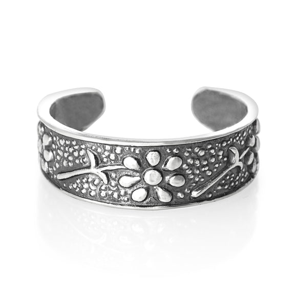 TR-1500 Daisy Daisies Toe Ring | Teeda