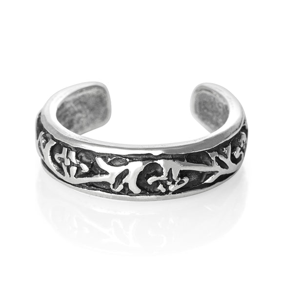 TR-1550 Vine Toe Ring | Teeda