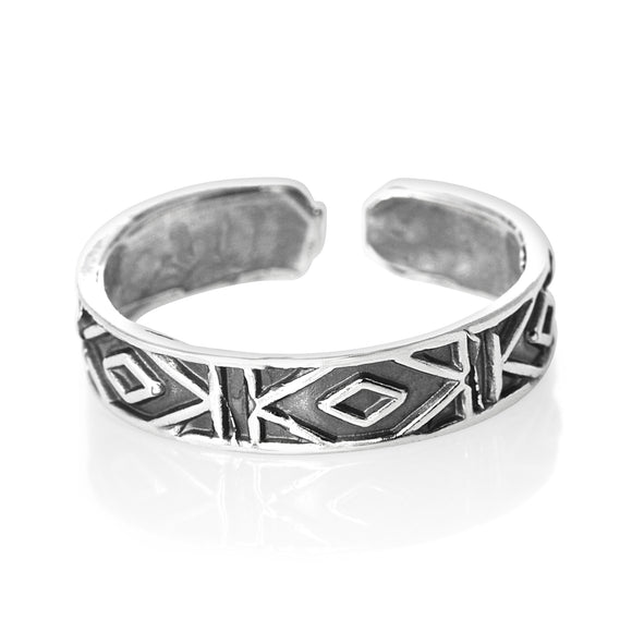 TR-1800 Diamonds Toe Ring | Teeda