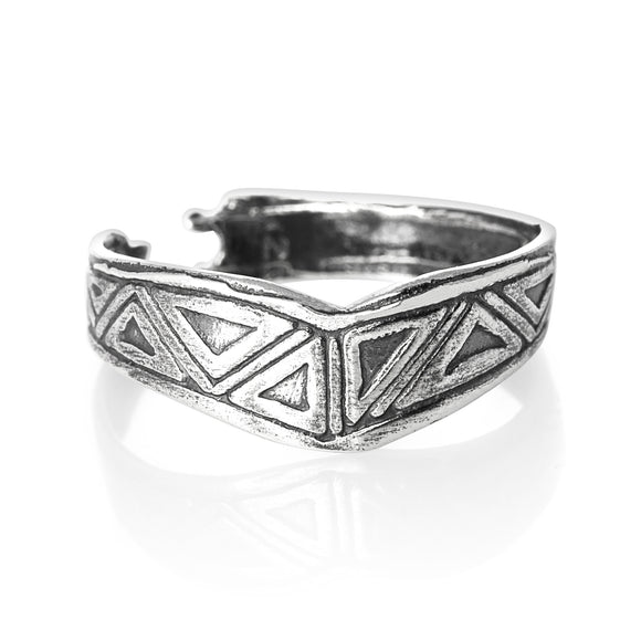 TR-1870 Triangles Toe Ring | Teeda