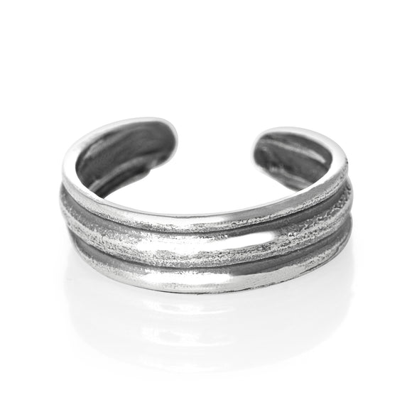 TR-1880 Two Groove Toe Ring | Teeda