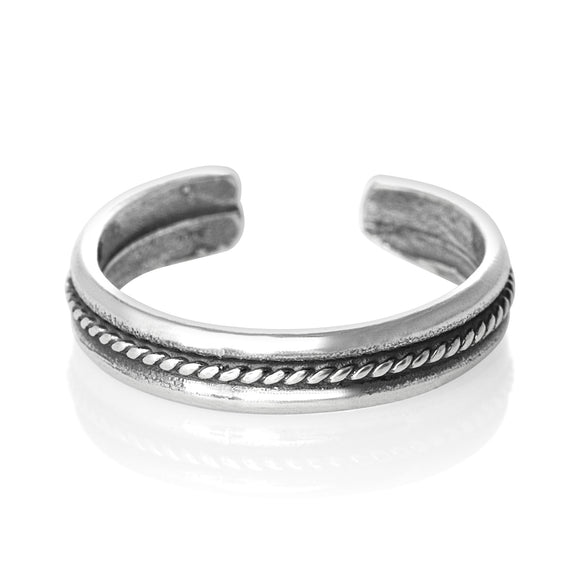 TR-1910 Rope Groove Toe Ring | Teeda