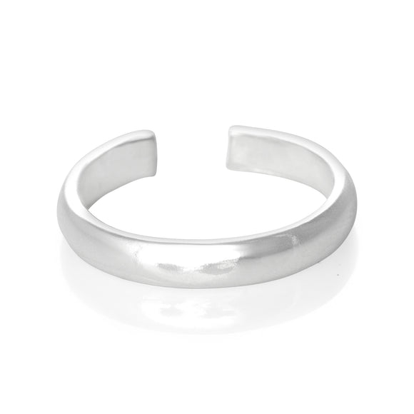 TR-2040 Wide Plain Band Toe Ring | Teeda