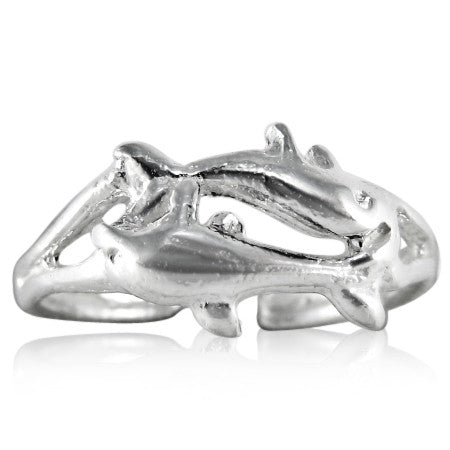 TR-2160 Dolphin Toe Ring | Teeda