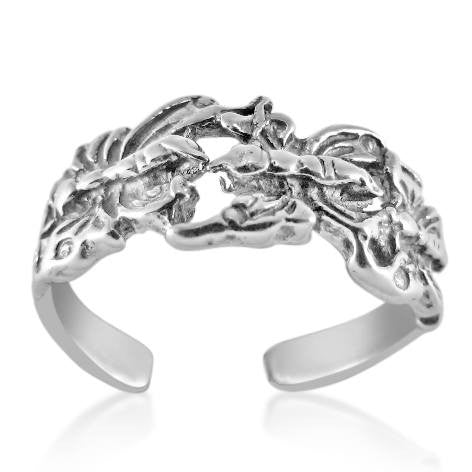 TR-2440 Three Butterfly Toe Ring | Teeda