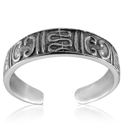 TR-2580 Pattern Toe Ring | Teeda