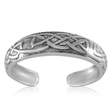 TR-2590 Celtic Pattern Toe Ring | Teeda