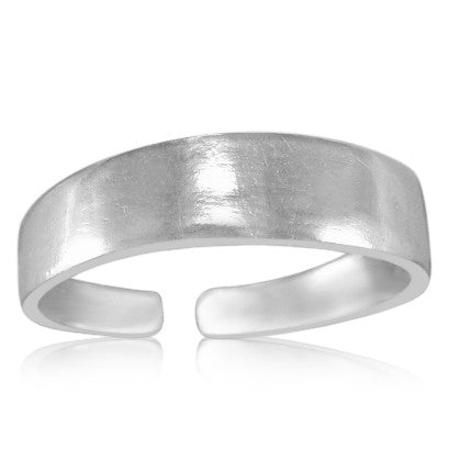 TR-2640 Plain Flat Cigar Lg Toe Ring | Teeda