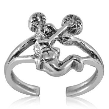 TR-2660 Pom Poms Cheerleader Toe Ring | Teeda