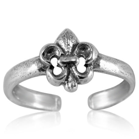 TR-2700 Fleur de Lis Toe Ring | Teeda