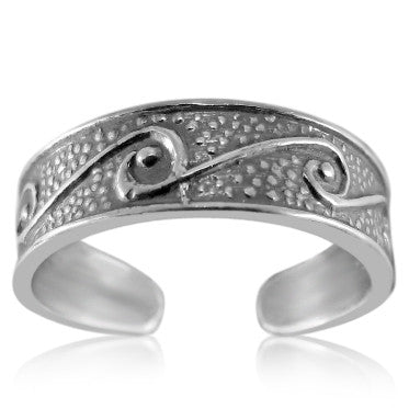 TR-2730 Waves Toe Ring | Teeda