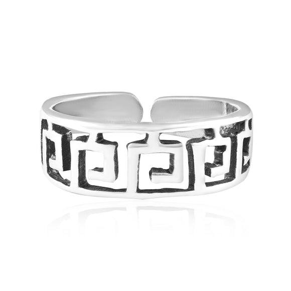 TR-3044 Open Maze Toe Ring | Teeda