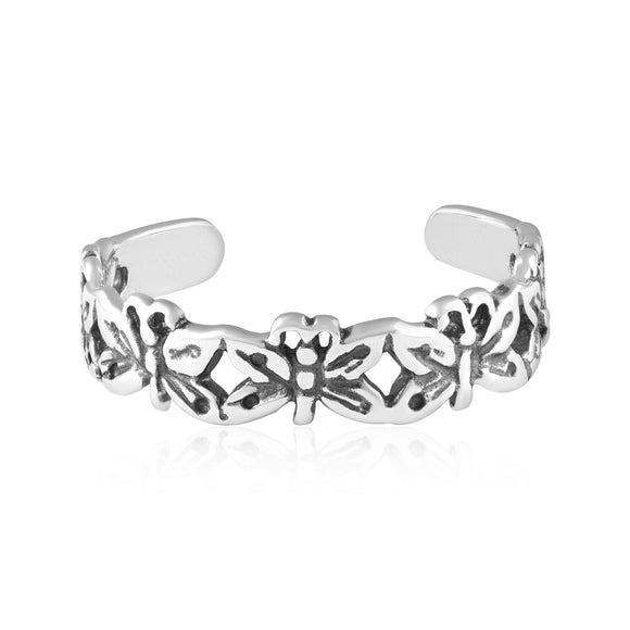 TR-3065 Butterflies Toe Ring | Teeda
