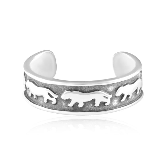 TR-3072 Panther Toe Ring | Teeda