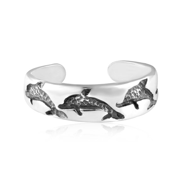 TR-3073 Dolphin Toe Ring | Teeda
