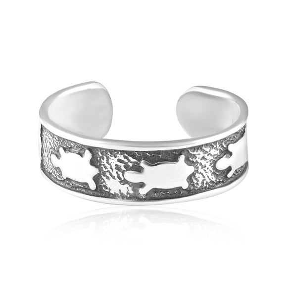 TR-3076 Turtles Toe Ring | Teeda