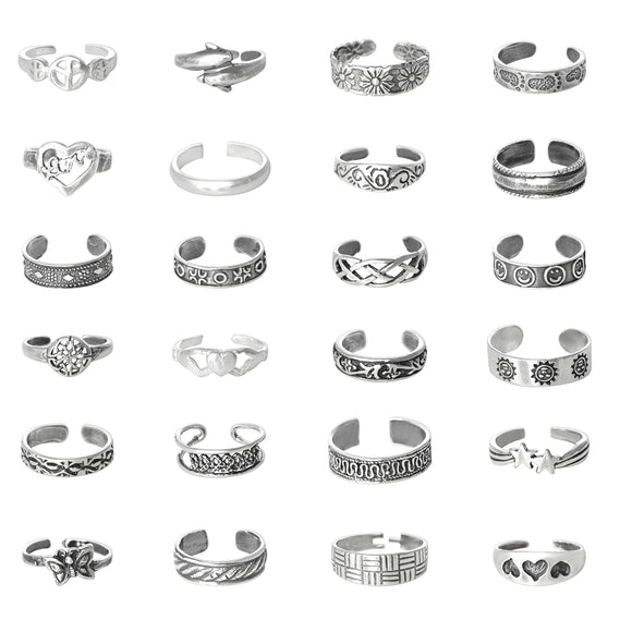 TR-A072 Toe Ring Assortment 72 Pieces | Teeda
