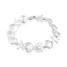 B-2002 Sand Dollar Seashell Starfish Bracelet | Teeda