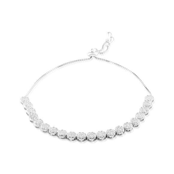 BZ-7014 Micropavé CZ Slider Bracelet