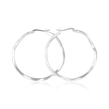 EHS-9001 Round Wave Snap Hoop Earrings | Teeda
