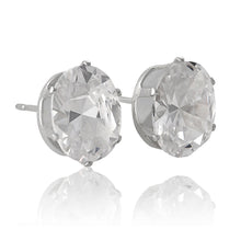 EZ-2226 Oval CZ Stud Earrings 7x5mm | Teeda