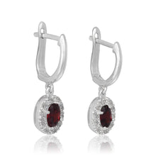 EZ-5010 Callista Oval Cut Leverback CZ Earrings | Teeda