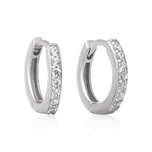 EZ-7033 Cubic Zirconia Huggie Earrings | Teeda