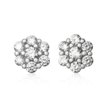 EZ-7054 6mm Cluster Cubic Zirconia Stud Earrings | Teeda