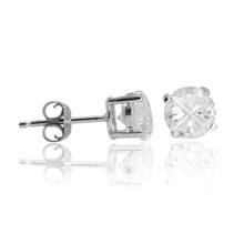 EZBIR-050 Invisible Set Round CZ Stud Earrings Basket Setting 5mm | Teeda