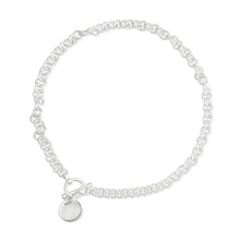 N-004-D Sm Round Link Charm Necklace - Disc | Teeda