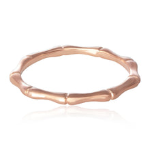 R-5006 Bamboo Band Ring - Rose Gold Plated | Teeda