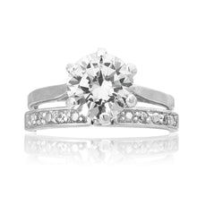 RSZ-2147 Cubic Zirconia Engagement Wedding Ring Set | Teeda