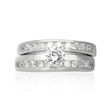 RSZ-3004 Channel Set CZ Wedding Ring Set | Teeda