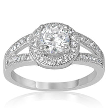 RZ-1651 Halo Cubic Zirconia Ring | Teeda