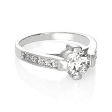 RZ-3540 Linda Round Cut CZ Ring | Teeda