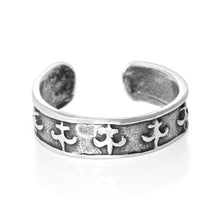 TR-1790 Crest Toe Ring | Teeda